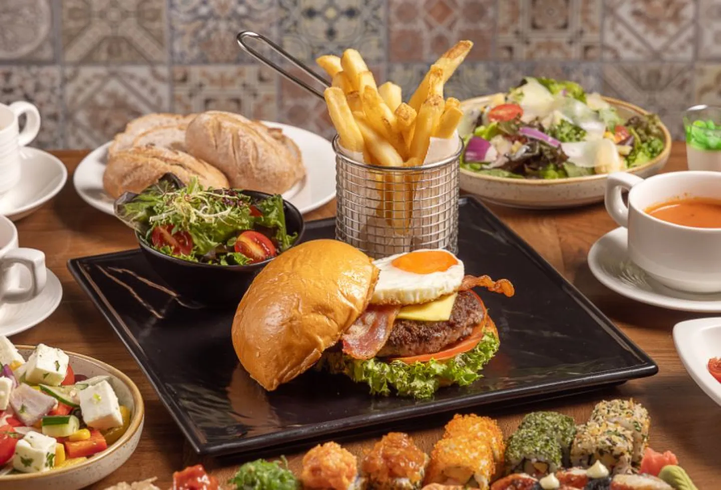 现代自助餐 - 汉堡